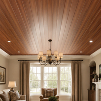 Panneaux de plafond en PVC imperméables pour décoration intérieure, taille personnalisée, insonorisés, panneaux de plafond en plastique PVC