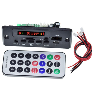 TZT Bluetooth 5.0 MP3 Player Decoder Board 5V-32V 6W Amplifier Car FM Radio Module Support FM TF USB AUX Recorders