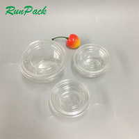 Tasse alimentaire à emporter récipient à Sauce 1 oz tasses à Sauce en plastique échantillon gratuit PP noir/Transparent jetable bouteille de Sauce transparente