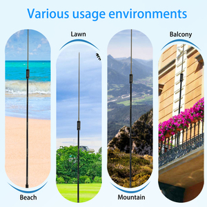 JPC-12 Đầy Đủ Ban Nhạc 7Mhz-50Mhz Dọc Antenna Cho Ham Đài Phát Thanh 8 Ban Nhạc Sóng Ngắn <span class=keywords><strong>Hf</strong></span> Ăng-ten Trượt Điều Chỉnh Tín Hiệu Máy Phát Điện Sản Phẩm - Product Image 2