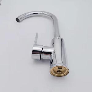 Robinet de cuisine moderne en céramique ZEPENG, chaud et froid, à boule, à angle élevé, pivotant - Product Image 2