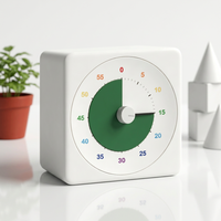 Kinder-Lern- und Küchentimer mit Alarm, Digitalanzeige, Wasserdicht, Kunststoff, 60-Minuten-Countdown für Kinder, Batteriebetrieben