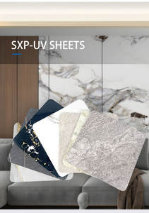 แผ่นผนังลายหินอ่อนเคลือบเงา คุณภาพสูง ทนทาน ป้องกันการซีดจาง กันน้ำ ทำความสะอาดง่าย เหมาะสำหรับโครงการ<span class=keywords><strong>ก่อสร้าง</strong></span>สำนักงานและอพาร์ตเมนต์ - Product Image 4