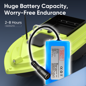 2.4GHz GPS <b>Fishing</b> Bait Boat With 500m Remote Range Dual Motor Sonar Depth Temperature Detection And Auto Positioning Return - Product Image 4