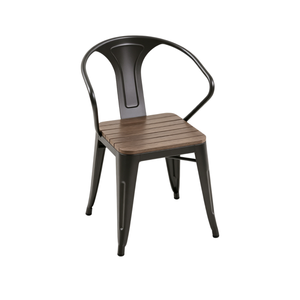 Chaise en bois et plastique durable, résistante à la rouille, facile à nettoyer, légère, design moderne, pour balcon, <span class=keywords><strong>bord</strong></span> <span class=keywords><strong>de</strong></span> <span class=keywords><strong>mer</strong></span>, parc, utilisation en <span class=keywords><strong>extérieur</strong></span> - Product Image 2