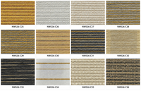 Tissu pour stores romains à texture naturelle tissée pour un traitement des fenêtres filtrant la lumière