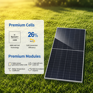Paneles Solares <span class=keywords><strong>JASOLAR</strong></span> de Silicio Monocristalino Tipo N, HJT PERC Bifacial, Vidrio Negro, Celdas de 182 mm x 182 mm, 600-725 W, 26% de Eficiencia - Product Image 3