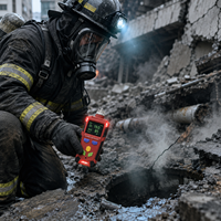Détecteur de gaz portable O2 H2S à aspiration par pompe, moniteur double de gaz, antidéflagrant, étanche, anti-poussière, triple alarme, écran LCD