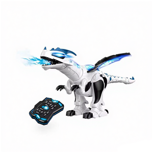 طقم ألعاب حيوانات ديناصور بجهاز تحكم عن بعد برمجة موسيقى بخاخ لأجنحة الجسم - Product Image 1