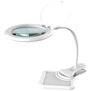 LED Magnifying Desk <b>Lamp</b> with Clamp 30 LEDs Bright Light 2-in-1 Adjustable Gooseneck Table Smart Home Lights - Product Image 2