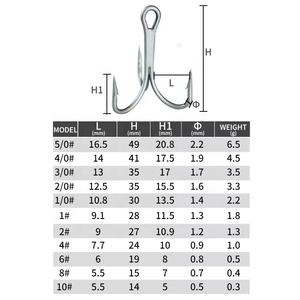 <span class=keywords><strong>VMC</strong></span> 9626-3X Hameçons triples de pêche en mer à haute résistance en acier à haute teneur en carbone avec protection contre la rouille - Product Image 4