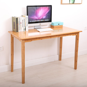 Escritorio de Computadora Yaoda de Bambú, 120x60 cm, Escritorio Moderno y Sencillo para Oficina en Casa - Product Image 4