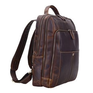 High Demand Genuine <b>Leather</b> Luxury Large Capacity <b>Backpack</b> for Unisex Travel <b>Laptop</b> Bag for Business Available For Sale - Product Image 5