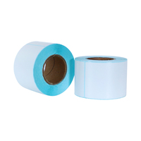Rouleau d'étiquette de code à barres de zèbre d'autocollant de papier thermique vierge ou imprimé de 50*80mm