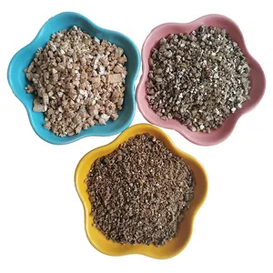 China 1-3mm golden silver vermiculite expanded vermiculite