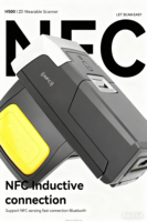 Escáner de Códigos de Barras NORGEE N500 Mini, Lector de Códigos de Barras Rápido e Inteligente para Escáneres de Anillo 2D, Inventario de Almacén