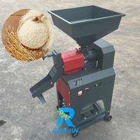 Petites machines à décortiquer le riz modernes et compactes, mini-polisseuses de riz pour éliminer les coques de paddy
