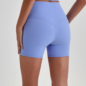NUEVA COLECCIÓN 2026 Shorts Deportivos de Yoga de Nylon y Spandex Transpirables con Efecto Piel <span class=keywords><strong>Desnuda</strong></span> y Cadera de 3 Pulgadas - Product Image 4