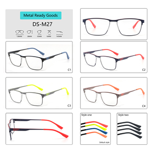 Fourniture professionnelle carrée en métal hommes lunettes mode <span class=keywords><strong>pas</strong></span> <span class=keywords><strong>cher</strong></span> luxe optique lunettes montures lunettes <span class=keywords><strong>de</strong></span> lunettes - Product Image 3