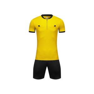 Toptan futbol hakem üniforma Polyester futbol forması hakem Jersey erkekler için Set - Product Image 3