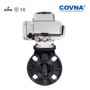 Vannes papillon électriques en PVC-U, résistantes aux acides et aux alcalis, en plastique PP, pour les fluides pétroliers et gaziers, structure à bille, directement de l'usine - Product Image 5