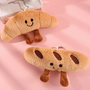 <span class=keywords><strong>Porte</strong></span>-clés décoratif en peluche moelleuse, design mini croissant mignon et premium, style <span class=keywords><strong>Kawaii</strong></span> - Product Image 2