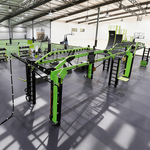 Equipo comercial <span class=keywords><strong>de</strong></span> carrera <span class=keywords><strong>de</strong></span> obstáculos Ninja Warrior para interiores, máquina multifuncional para gimnasio - Product Image 2