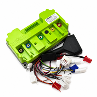 QSMOTOR 12 V4 2000w 35H con Controlador Fardriver ND72260 y Pantalla LCD DKD, Kit Completo de Cableado y Interruptor de Aceleración