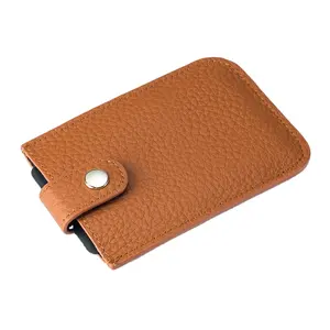 Wholesale Leather RFID Pull-out Small Wallet Multi-card Card Bag Organizer Zero Wallet for Men Women