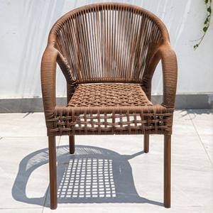 Ergonomic Rattan Lounge <strong>Chair</strong> with Wide Armrests Great Garden <strong>Chair</strong> with Anti-rust Aluminum for Terrace Decks &amp; <strong>Conservatory</strong> - Product Image 2