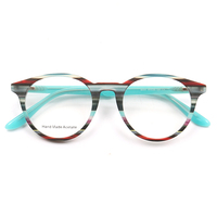 B004 Nouvelles montures de lunettes de luxe tendance en forme de chat, en acétate rouge, lunettes optiques pour femmes, lunettes de lecture
