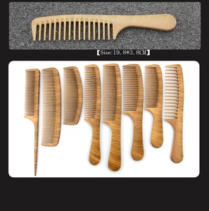 Peines de madera antiestáticos para desenredar, peines de peluquero de salón profesional - Product Image 6