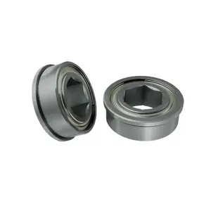 High Quality Chrome Steel GCR15 Deep Groove Ball Bearings Factory Price Flanged Bearing For Restaurants And Farms Single Row