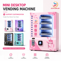 Máquina Expendedora Pequeña JFP Rosa con Pantalla Táctil, para Fundas de Celulares, Mini Comida y Bebida, Monedas, Personalizable, OEM