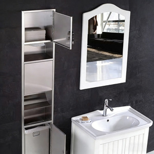 Distributeur de serviettes en acier inoxydable 3-en-1 avec poubelle et séchoir, porte-mouchoirs mural, boîte à papier et boîte à mouchoirs. - Product Image 3