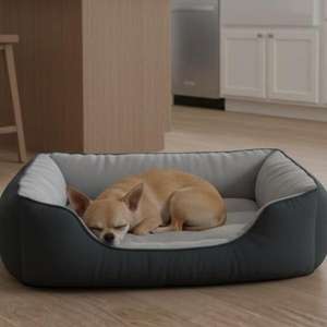 Cuccia per Animali Yommy in Tessuto Oxford Impermeabile con Base Antiscivolo, Velluto Morbido Grigio, Taglia Media - Product Image 1