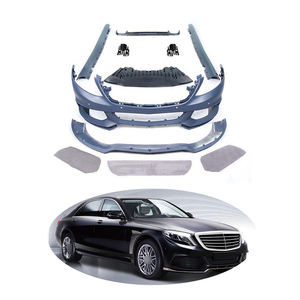 Kit de carrocería completo para coche a <span class=keywords><strong>precio</strong></span> de fábrica W222, kit de parachoques delantero y trasero, kit de faldón lateral difusor de rejillas para Mercedes Benz <span class=keywords><strong>Clase</strong></span> S W222 - Product Image 1