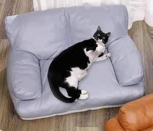 <span class=keywords><strong>Pet</strong></span> Sofa Home Decor Gemütliche Mode Tragbare Kitty Spielen Katze Couch Bett Zwinger PU Leder für kleine mittlere Hunde Katzen Indoor Welpe - Product Image 5