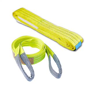 <span class=keywords><strong>Polyester</strong></span> nặng nâng vải <span class=keywords><strong>Sling</strong></span> tròn trắng vô tận loại mắt rộng cơ thể phẳng cường độ cao 1-10 tấn hai lớp - Product Image 3