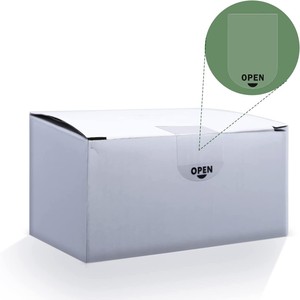 <b>Clear</b> BOPP Rectangle Sticker With Open Tip Self-adhesive Promotional Label For Business Use - Product Image 3