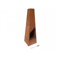 Acier inoxydable, bois, brûleur, extérieur, foyer
