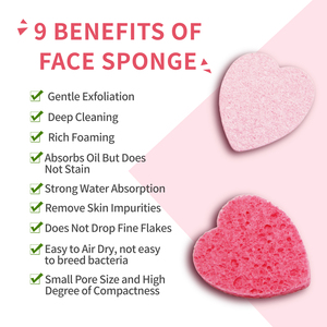 Cao Trang Điểm Loại Bỏ Da Mặt Scrubber Mặt Làm Sạch Miếng Bọt Biển Mềm Mại Không Có Hương Thơm Gỗ Bột Giấy Miếng Bọt Biển Trang Điểm Remover Miếng Bọt Biển - Product Image 3