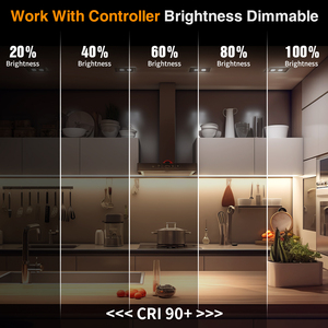 Tira de Luz LED Flexible COB, 320 LED/M, 8 mm, 3000k, 4000k, 6500k, Regulable - Product Image 3