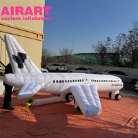 Ballon de décoration suspendu pour fête petit modèle de forme d'avion gonflable, avion gonflable sur mesure z05 F22