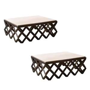 Table basse Raya en bois massif de style européen meubles en bois de teck robustes et durables pour la décoration de la maison du salon - Product Image 3