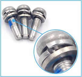 Tùy chỉnh số liệu 304 thép không gỉ M2-M6 <span class=keywords><strong>Phillips</strong></span> Pan đầu ba phần kết hợp An Ninh vít - Product Image 3