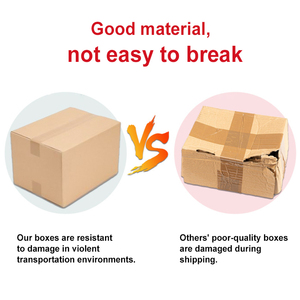 Embalaje de alto rendimiento Caja fuerte de cartón corrugado Logotipo personalizado Cajas móviles Cajas de envío de papel Kraft blanco - Product Image 2