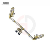 SD Titan Gerade Auspuffanlage für Porsche 911 991.1/991.2 GT3/GT3 RS 3.8L/4.0L 2014-2016 Silber Verbrannt Tuning Auspuff