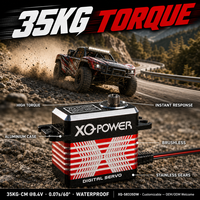 Servomoteur numérique sans balais étanche IP67, 35kg, engrenage en acier inoxydable, boîtier en aluminium, haute vitesse, pour voiture, camion, bateau RC, 6V-8.4V