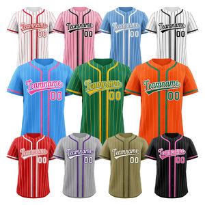 Personalized New Design Pinstripe <strong>Baseball</strong> Uniform Custom Logo Name <strong>Jersey</strong> <strong>Baseball</strong> Uniform Customized <strong>Baseball</strong> <strong>Jersey</strong> For Men - Product Image 1